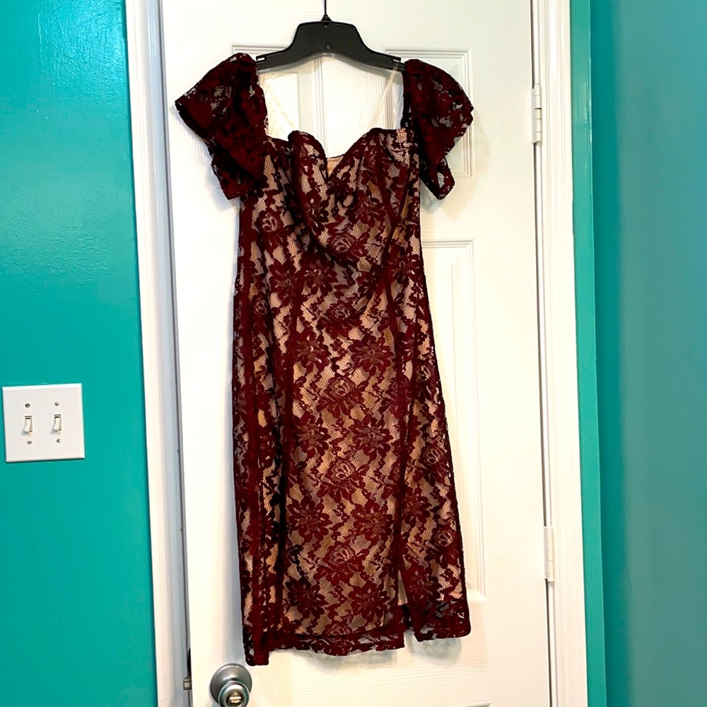 Maroon dress